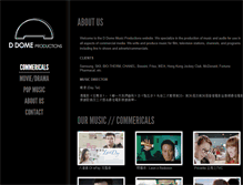 Tablet Screenshot of ddomeproductions.com